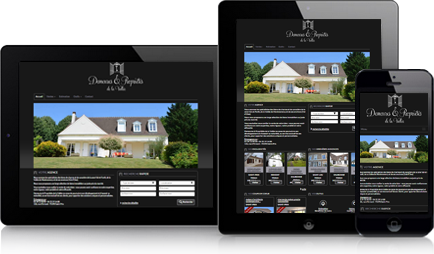 site immobilier tablette et mobile